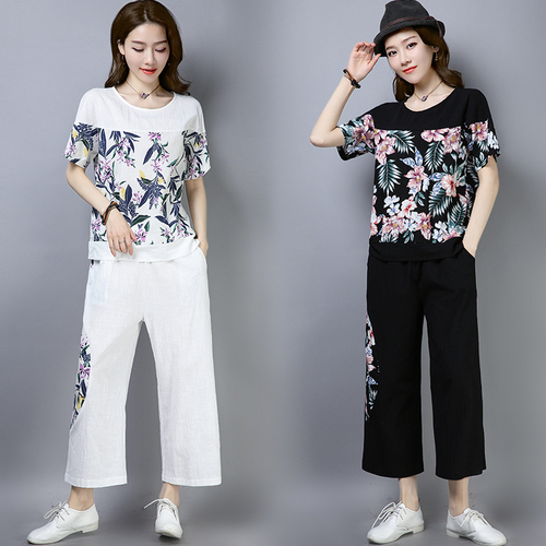 Casual Tracksuit For Women Cotton And Linen Two Piece Set Top&pants Set Summer Outfits For Women Clothes 2020 Conjunto Feminino, White
Casual Tracksuit For Women Cotton And Linen Two Piece Set Top&pants Set Summer Outfits For Women Clothes 2020 Conjunto Feminino, White