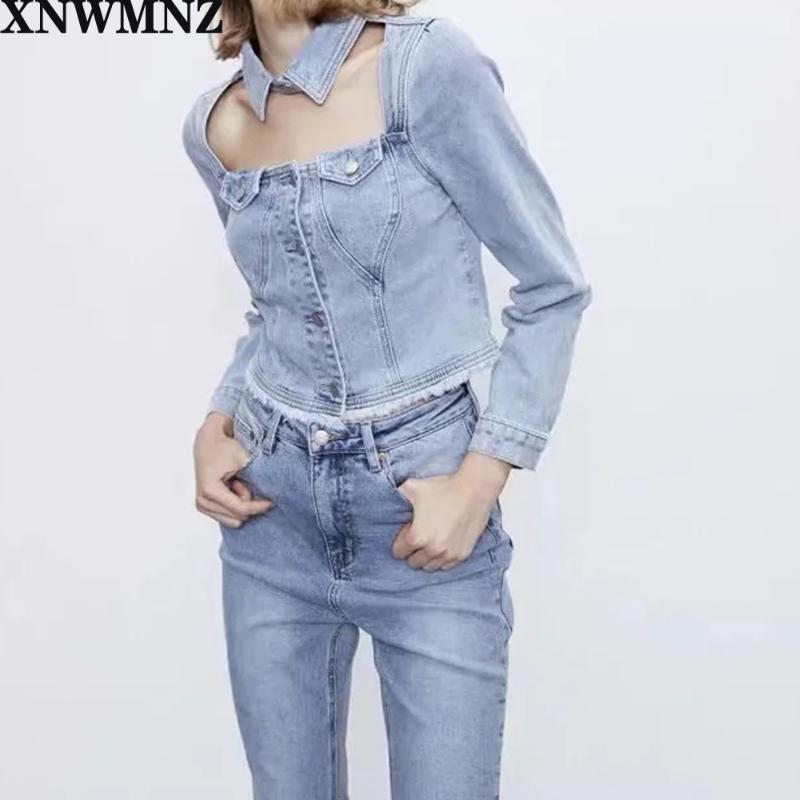 Women Crop Denim Blouse Cut Hollow Out Sexy Jeans Shirt Tops LISA 2020 korean Light blue slim hollow denim short jacket coat
Women Crop Denim Blouse Cut Hollow Out Sexy Jeans Shirt Tops LISA 2020 korean Light blue slim hollow denim short jacket coat