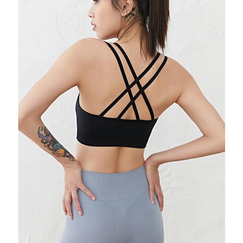 Cross Back Top Breathable Sports Bra Shockproof Jogging Yoga Top Fitness Women Workout Gym Quick Dry Push Up Female Sports Bra, Black
Cross Back Top Breathable Sports Bra Shockproof Jogging Yoga Top Fitness Women Workout Gym Quick Dry Push Up Female Sports Bra, Black