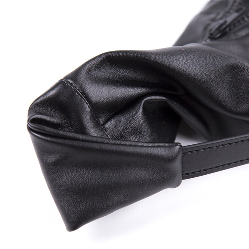 BDSM Bondage Soft PU Leather Padded Boot Booties Feet Restraint Socks Female Foot Fetish Ankle Cuffs SM Legcuffs Y200616