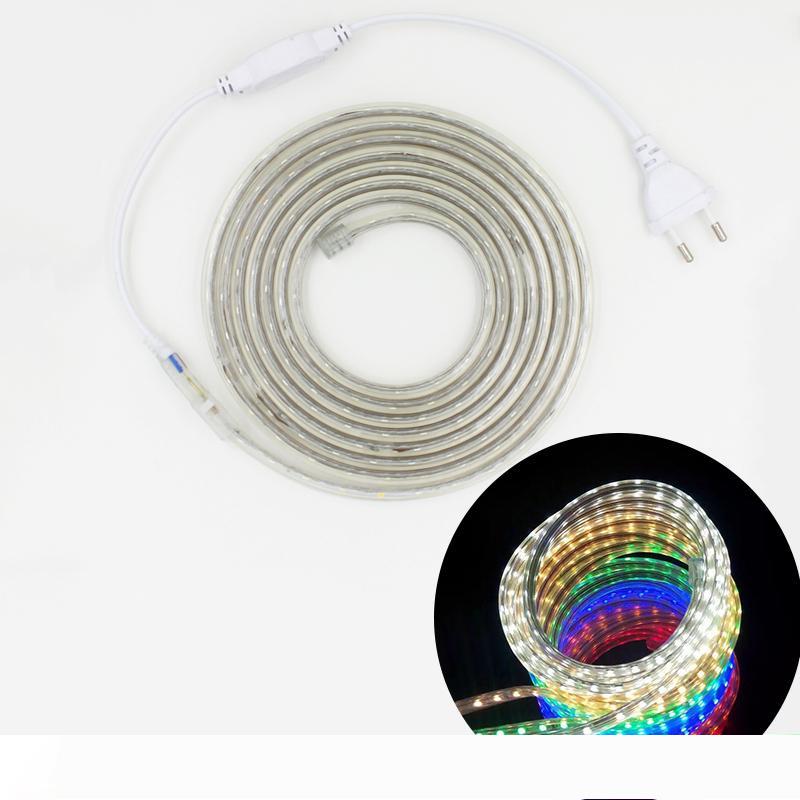 

220V LED Strip Light 5050 Waterproof Flexible LED light Tape lamp String 1M 2M 3M 4M 5M 10M 12M 15M 20M 60LEDs M christmas lights