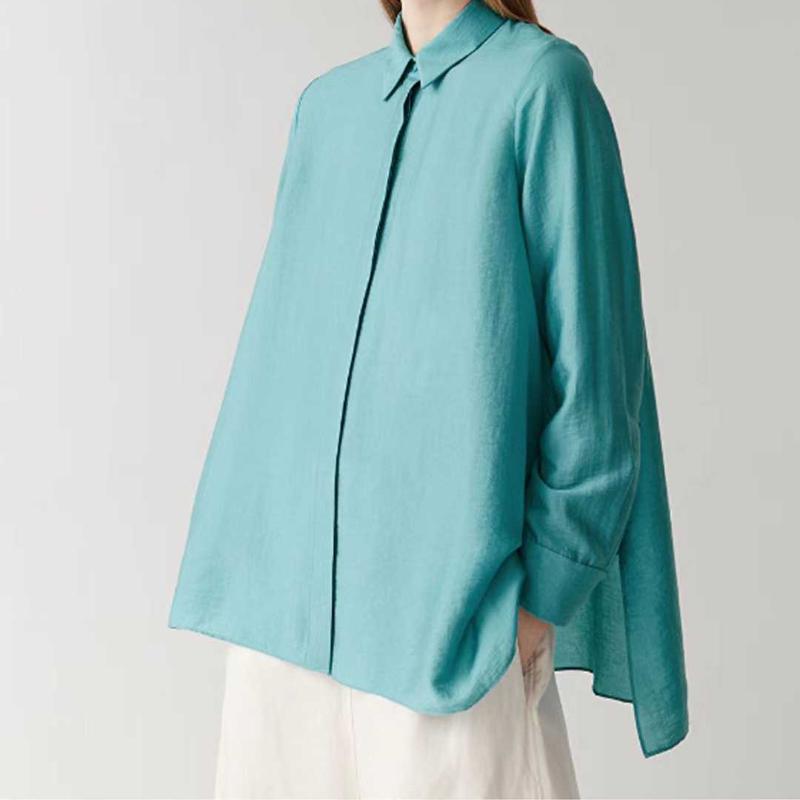 Women Long Sleeve Blouse 2020 New Turn-down Collar Shirt Office Lady Single Breasted Blouses And Top, As picture shows
Women Long Sleeve Blouse 2020 New Turn-down Collar Shirt Office Lady Single Breasted Blouses And Top, As picture shows