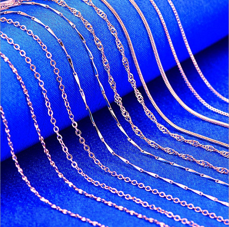 Silver rose gold necklace, ladies' box, melon seed water chain, snake chain, star necklace, clavicle necklace
Silver rose gold necklace, ladies' box, melon seed water chain, snake chain, star necklace, clavicle necklace