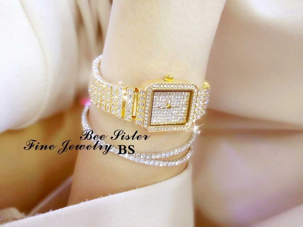 2019 New ladies Crystal Watch Women Rhinestone Watches Lady Diamond Stone Dress Watch Stainless Steel Bracelet Wristwatch CX200723