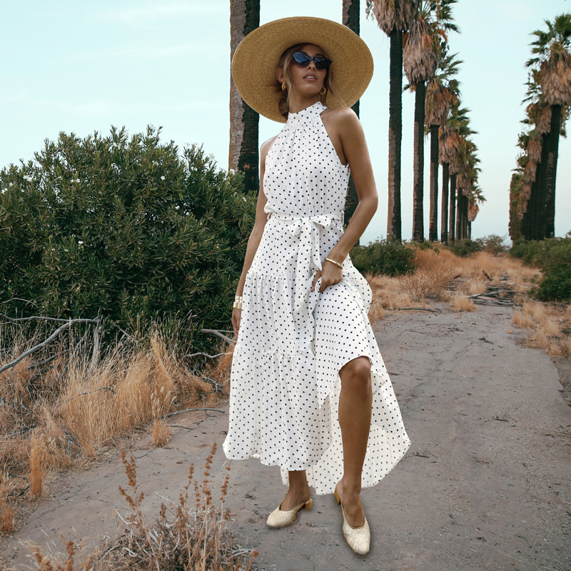Bohemian Pure Color Sexy Bohemian Beach Dresses Halter with Belt Maxi Runway Dress Long White Spring Party Vestido
Bohemian Pure Color Sexy Bohemian Beach Dresses Halter with Belt Maxi Runway Dress Long White Spring Party Vestido
