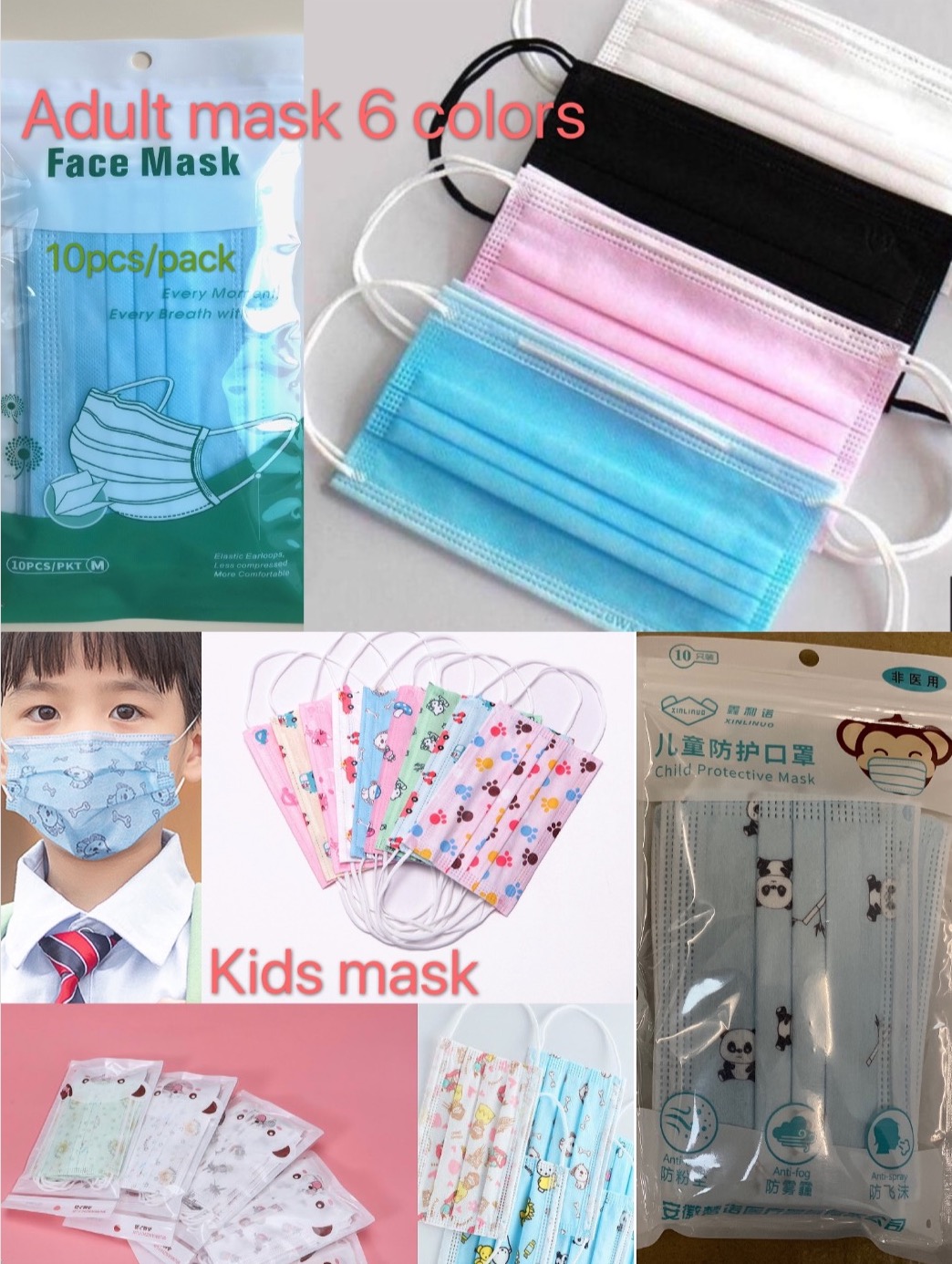 Kids Masks Adult Mask 10pcs/pack Designer Facemask Child face Mask Children 3 layers Disposable Mask Kid Protective Mouth Mascarilla
Kids Masks Adult Mask 10pcs/pack Designer Facemask Child face Mask Children 3 layers Disposable Mask Kid Protective Mouth Mascarilla