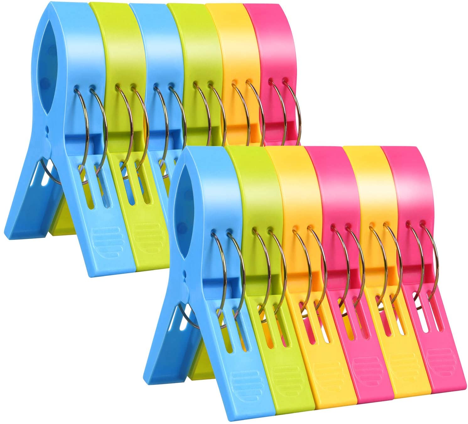 Beach Towel Clips Bathroom Towel Clips Large Towel Pegs and Bright Color Plastic Quilt Clips for Sunbeds Sun Loungers and More
Beach Towel Clips Bathroom Towel Clips Large Towel Pegs and Bright Color Plastic Quilt Clips for Sunbeds Sun Loungers and More