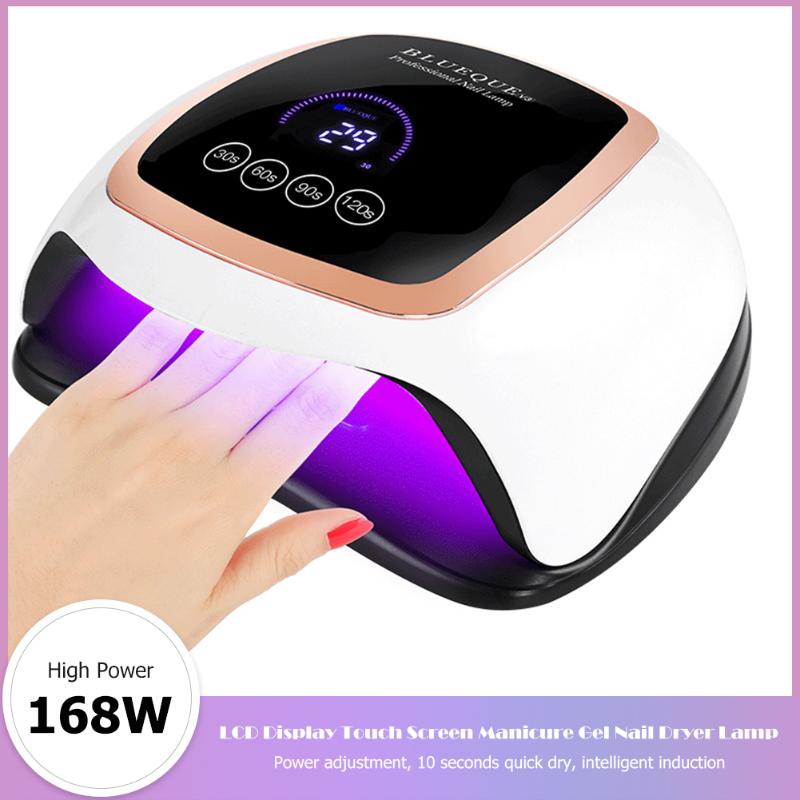 168W UV LED Nail Lamp Touch Screen LCD Display Digital Electric Nail Dryer Lamp Manicure Gel Polish UV Dryer, As pic
168W UV LED Nail Lamp Touch Screen LCD Display Digital Electric Nail Dryer Lamp Manicure Gel Polish UV Dryer, As pic