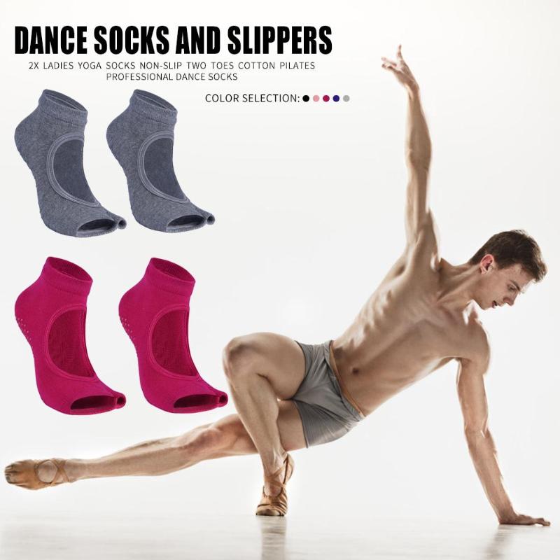 Hot Sale Yoga Socks Wear-resistant For Pilates Ballet Yoga Dance Women Ladies Two Toes Non-slip Cotton Socks Pack 2, Black
Hot Sale Yoga Socks Wear-resistant For Pilates Ballet Yoga Dance Women Ladies Two Toes Non-slip Cotton Socks Pack 2, Black