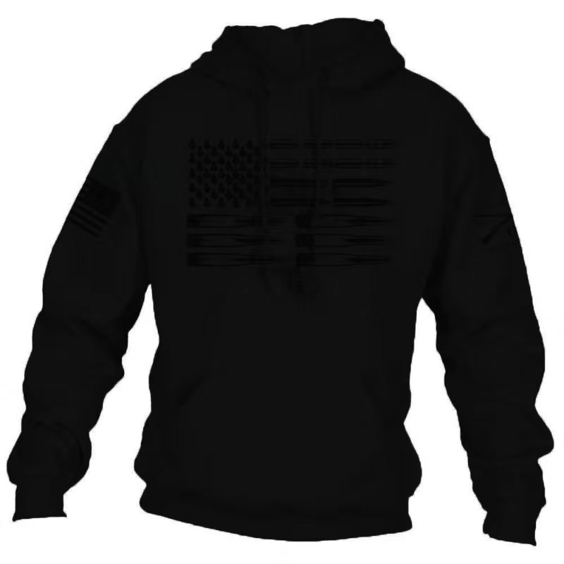 2020 Men's Winter Sweatshirt Long Sleeve American Flag Casual Pullover Hoodie T200720