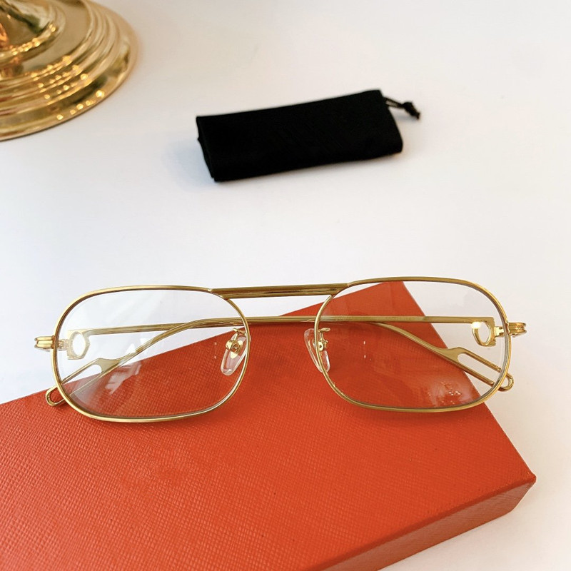 2020 new fashion design CT0112 men's and women's metal small full frame sunglasses frame Revo mirror lens prescription full box
