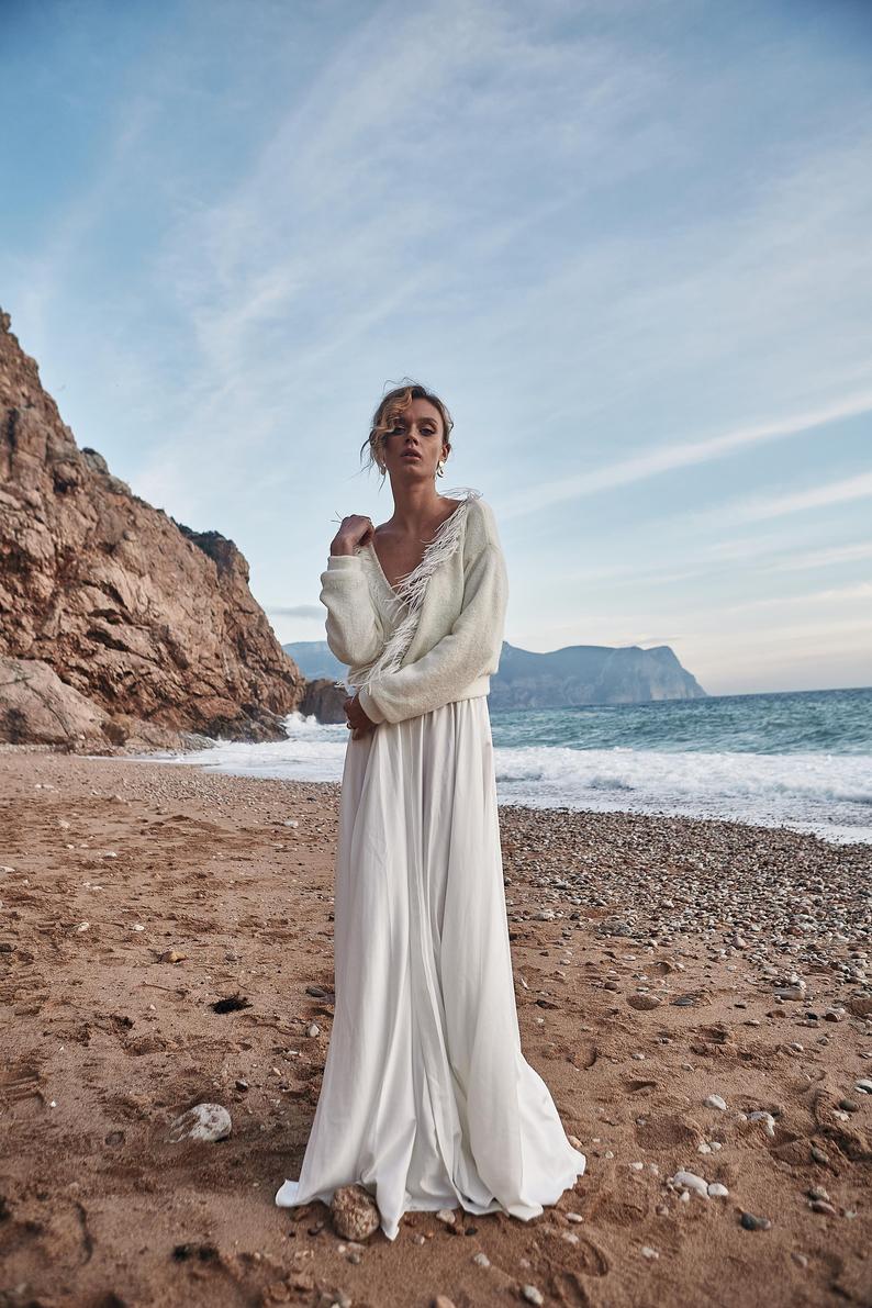 Bridal Wraps with Tassel Women Jacket Bolero For Wedding Dresses Custom Made Long Sleeve Winter Bridal Cape