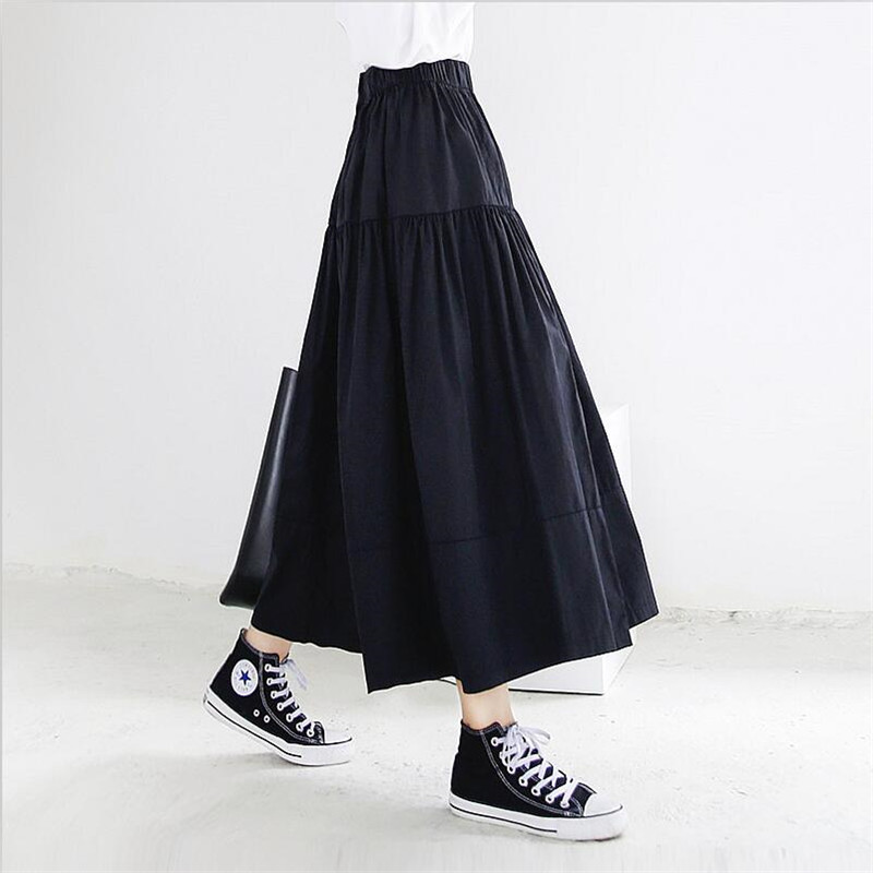 Summer Autumn Women Long Skirts 2020 Solid Elegant High Elastic Waist A Line Maxi Skirt Plus Size Skirts -7XL Black Khaki Blue
Summer Autumn Women Long Skirts 2020 Solid Elegant High Elastic Waist A Line Maxi Skirt Plus Size Skirts -7XL Black Khaki Blue