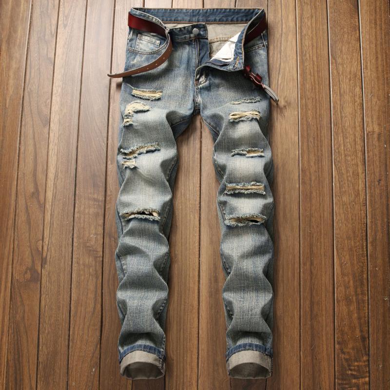 Spot trend 2020 fashion street men's wear pierced straight tube fit free jeans men's pants
Spot trend 2020 fashion street men's wear pierced straight tube fit free jeans men's pants