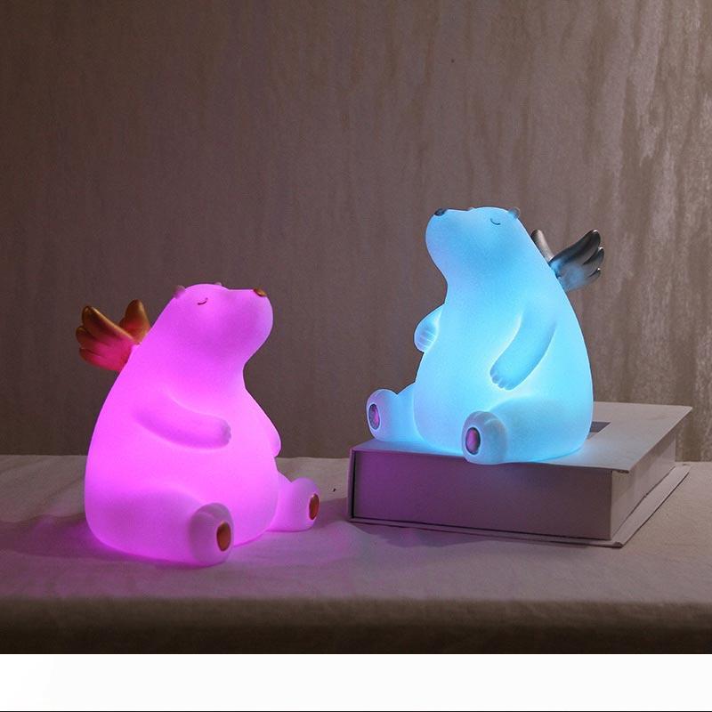 Bear Night Light Silicone Night Lamp Color Light Kids Cute Night Lamp Bedroom Boy Light Gift Toy Pressure Reducer 10097
Bear Night Light Silicone Night Lamp Color Light Kids Cute Night Lamp Bedroom Boy Light Gift Toy Pressure Reducer 10097
