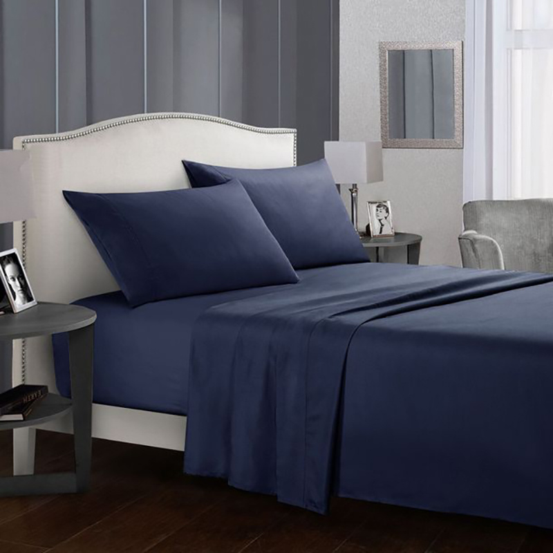 2020 Real New Cama Simple Bed Linen Bedding Set Four-piece Multi-gauge Solid Color Bedclothes Size Comforter Sets Home Textile, Navy blue 07
2020 Real New Cama Simple Bed Linen Bedding Set Four-piece Multi-gauge Solid Color Bedclothes Size Comforter Sets Home Textile, Navy blue 07