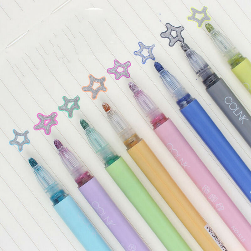 Double Line Pen Metallic Color Magic Outline Marker Pen DIY Highlighter Marking Pens for Painting Office School Supplies
Double Line Pen Metallic Color Magic Outline Marker Pen DIY Highlighter Marking Pens for Painting Office School Supplies