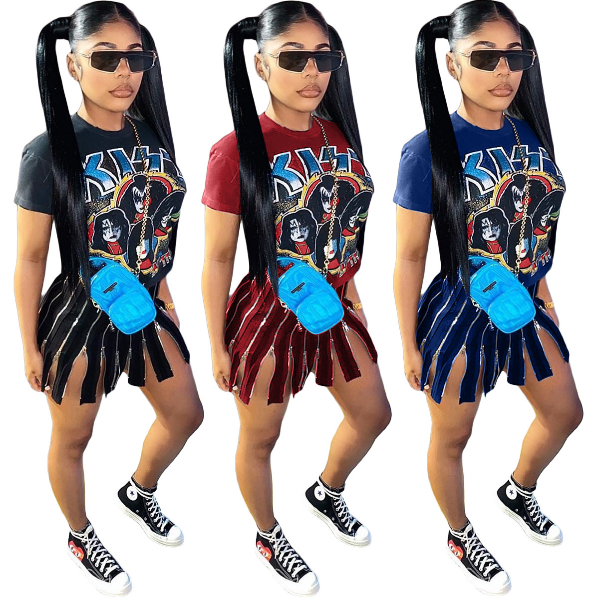 Summer Dress 2020 New Hot sale in Europe and America Fashion dress Women' Urban Casual Sexy Offset Cartoon Sticker 3 Color Dress, Mix or give list 
Summer Dress 2020 New Hot sale in Europe and America Fashion dress Women' Urban Casual Sexy Offset Cartoon Sticker 3 Color Dress, Mix or give list