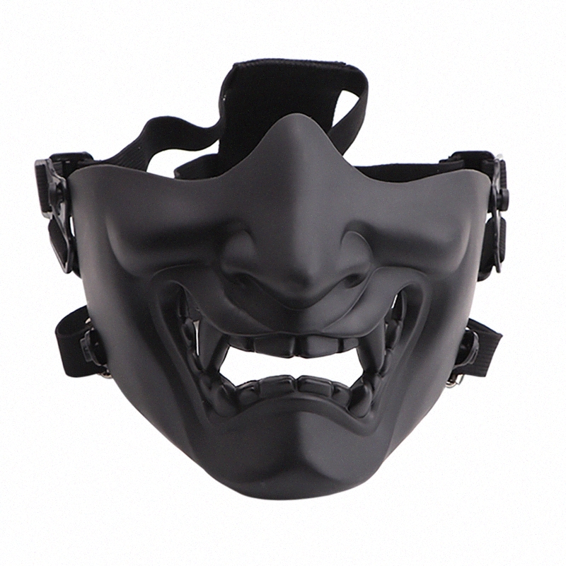 Scary Smiling Ghost Half Face Mask Shape Adjustable (Tactical) Headwear Protection Halloween Costumes Accessories aVAe#, Black
Scary Smiling Ghost Half Face Mask Shape Adjustable (Tactical) Headwear Protection Halloween Costumes Accessories aVAe#, Black