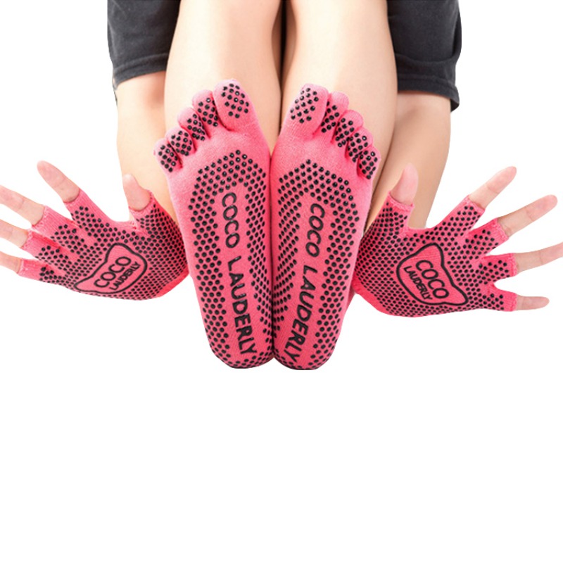 Yoga Five Finger Toe Socks Sport Socks Women Non-slip Yoga Toe Socks&Gloves Set Full Finger Sport Dancing Pilates
Yoga Five Finger Toe Socks Sport Socks Women Non-slip Yoga Toe Socks&Gloves Set Full Finger Sport Dancing Pilates