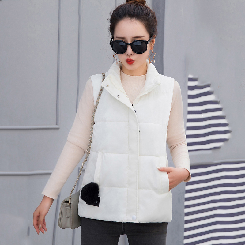 Stand Collar Women Solid Winter Vest Plus Size Cotton Padded Short Style Sleeveless Jacket Thick Outwear Casual Women's Parkas, Beige
Stand Collar Women Solid Winter Vest Plus Size Cotton Padded Short Style Sleeveless Jacket Thick Outwear Casual Women's Parkas, Beige