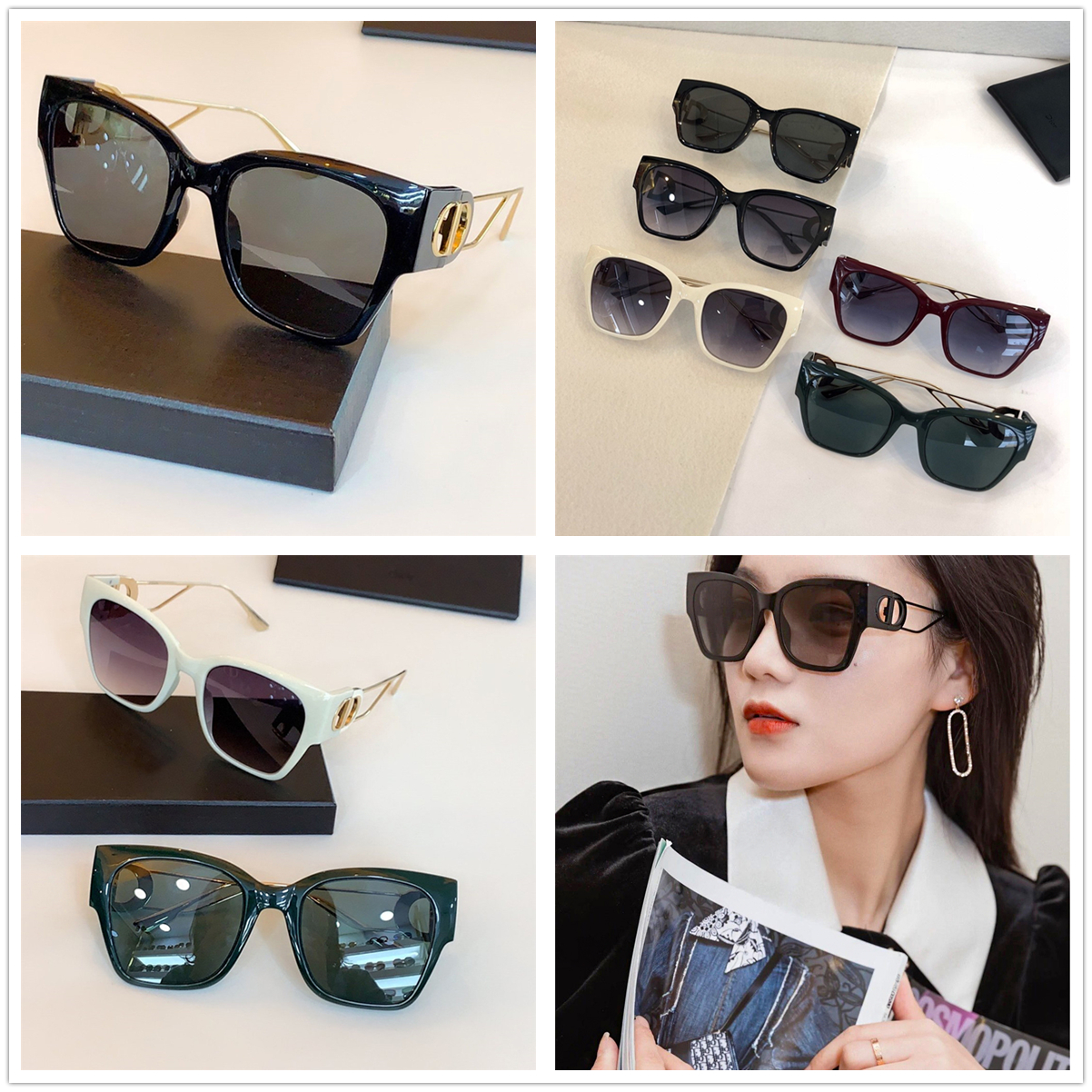 Leisure Trendy Top Women tenperament Sunglasses Famous Eyewear Square Classic Shades Driving Eyewear Anti Refelction MONTAIGNE, White;black
Leisure Trendy Top Women tenperament Sunglasses Famous Eyewear Square Classic Shades Driving Eyewear Anti Refelction MONTAIGNE, White;black