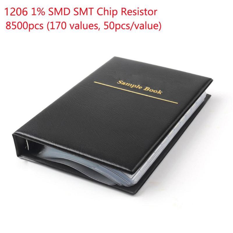 1 set 1206 smd resistor sample book 170values 50 pcs 8500 pcs 1% 0ohm chip resistor kit assortment
1 set 1206 smd resistor sample book 170values 50 pcs 8500 pcs 1% 0ohm chip resistor kit assortment