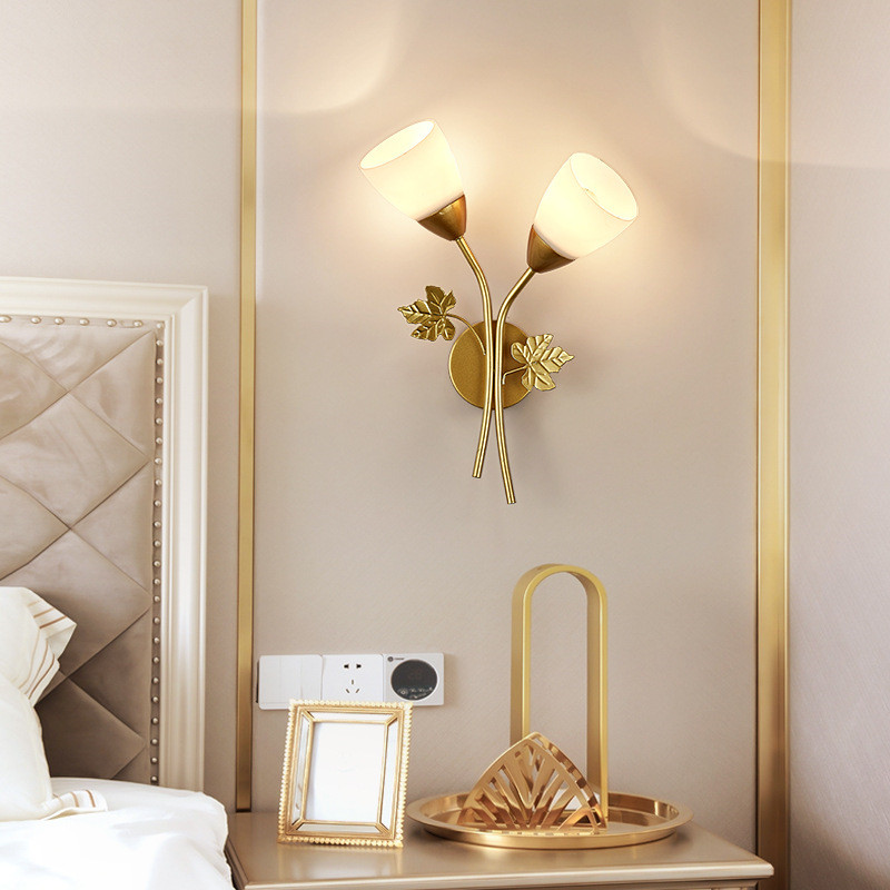 Nordic Flower Metal Glass Single Double Head Modern Interior Decoration Living Room Balcony Bedroom Aisle LED Wall Lamp
Nordic Flower Metal Glass Single Double Head Modern Interior Decoration Living Room Balcony Bedroom Aisle LED Wall Lamp