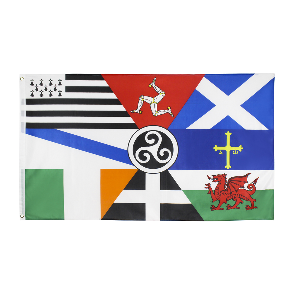 Free Shipping In Stock 3x5ft 90x150cm European Pan Celtic Nations Flag Ireland Scotland Wales Brittany Flag for Celebration Decoration
Free Shipping In Stock 3x5ft 90x150cm European Pan Celtic Nations Flag Ireland Scotland Wales Brittany Flag for Celebration Decoration
