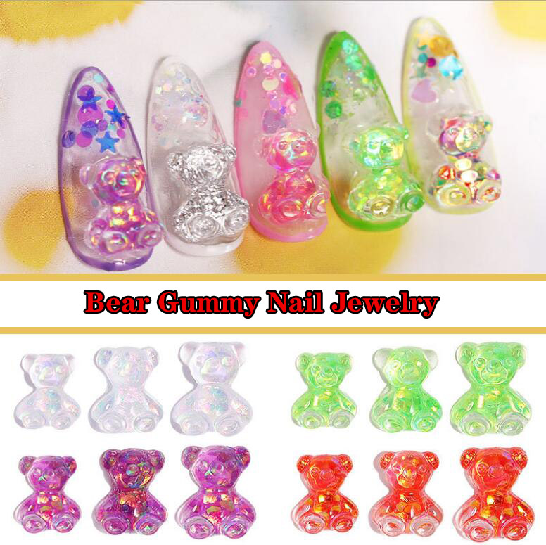 Nail Art Salon Manicurist special DIY handmade Bear Jelly Stereo Aurora Crystal Gel Symphony Candy Bear Jewelry Nail Decoration Diamond
Nail Art Salon Manicurist special DIY handmade Bear Jelly Stereo Aurora Crystal Gel Symphony Candy Bear Jewelry Nail Decoration Diamond
