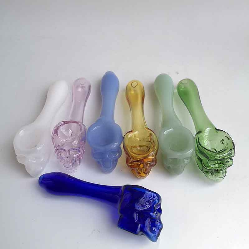 3.9 inch Funny Skull Ghost Smoking Glass Pipe Heady Herb tobacco Hand Cigarette pyrex colorful spoon Pipes Tool Accessories 7 Colors
3.9 inch Funny Skull Ghost Smoking Glass Pipe Heady Herb tobacco Hand Cigarette pyrex colorful spoon Pipes Tool Accessories 7 Colors