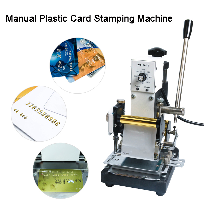 220V/110V Manual Hot Foil Stamping Machine Card Tipper Embossing Machine For ID PVC Colourful VIP Plastic Cards
220V/110V Manual Hot Foil Stamping Machine Card Tipper Embossing Machine For ID PVC Colourful VIP Plastic Cards
