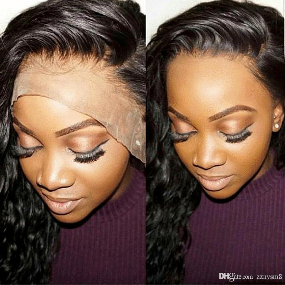 Malaysian Body Wave HD Transparent Lace Frontal Wigs Human Hair Wigs For Black Women 13X6 Lace Front Wig Pre Plucked Remy Hair6254