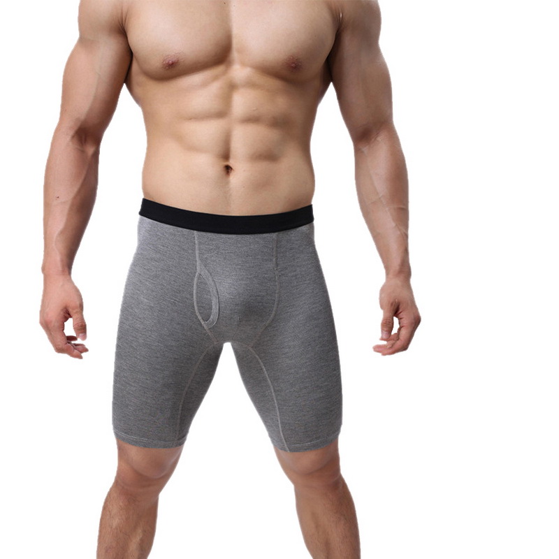 Sexy Men Underwear Cotton Boxers Shorts Cuecas Solid Mid-waist U Convex Pouch Long Leg Panties Male Underpants Calzoncillos, B dark gray
Sexy Men Underwear Cotton Boxers Shorts Cuecas Solid Mid-waist U Convex Pouch Long Leg Panties Male Underpants Calzoncillos, B dark gray