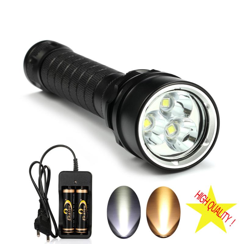 new 3 x XM-L L2 4500 Lumens White / Yellow Light led Diving Powerful Waterproof Underwater Diving Torch kit
new 3 x XM-L L2 4500 Lumens White / Yellow Light led Diving Powerful Waterproof Underwater Diving Torch kit