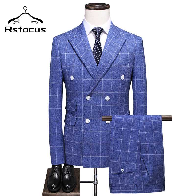Rsfocus Luxury Men Double Breasted Suit 2020 Slim Fit Mens Blue Plaid Suits Elegant 3 Pieces Wedding Suits For Men 5XL TZ001, Only blazer
Rsfocus Luxury Men Double Breasted Suit 2020 Slim Fit Mens Blue Plaid Suits Elegant 3 Pieces Wedding Suits For Men 5XL TZ001, Only blazer