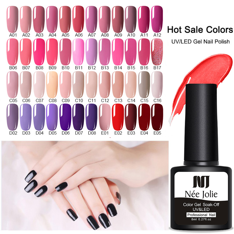 NEE JOLIE 60 Colors 8ml Gel Nail Polish LED UV Gel For Nail Gray Red Pink Nude Soak Off Art Varnish Hybrid Polish, A07
NEE JOLIE 60 Colors 8ml Gel Nail Polish LED UV Gel For Nail Gray Red Pink Nude Soak Off Art Varnish Hybrid Polish, A07
