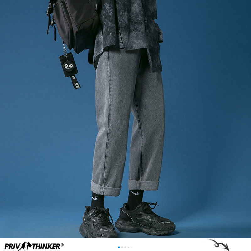 Man Straight Summer Casual Jeans Mans 2020 Korean Collage Hip Hop Jeans Woman Couple Loose Denim Pants Clothing, Darkgray
Man Straight Summer Casual Jeans Mans 2020 Korean Collage Hip Hop Jeans Woman Couple Loose Denim Pants Clothing, Darkgray