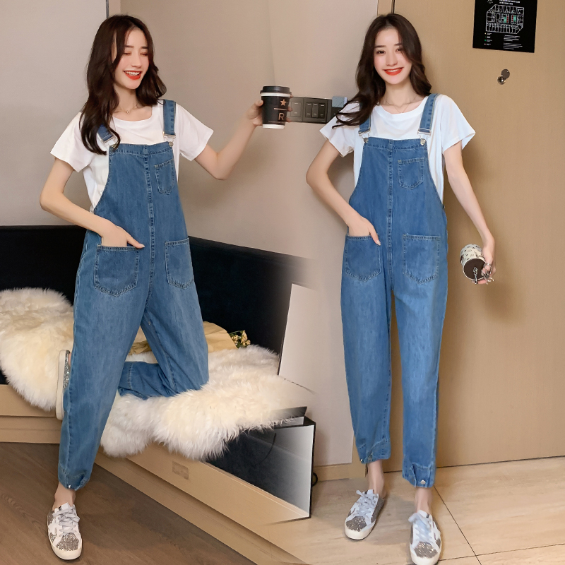 Maternity Summer Suspenders Trousers Fashion Pregnant Women Retro Washed Denim Straps Wide-Legged Slacks Denim Jumpsuits Jeans, Blue
Maternity Summer Suspenders Trousers Fashion Pregnant Women Retro Washed Denim Straps Wide-Legged Slacks Denim Jumpsuits Jeans, Blue