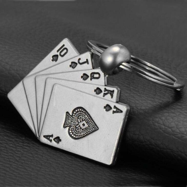 Epacket DHL Metal creative playing card keychain custom advertising LOGO personalized gift DAKR036 mix order key chain Keychain