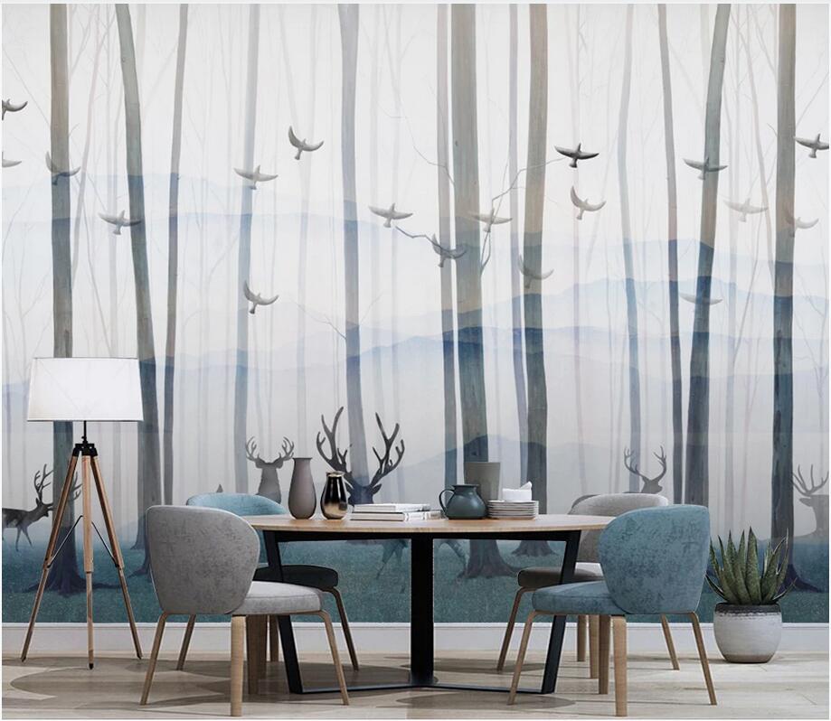 Custom photo wallpaper mural 3d wall paper Modern minimalist abstract hand painted forest elk Nordic TV background wallpaper for walls 3 d, Non-woven wallpaper
Custom photo wallpaper mural 3d wall paper Modern minimalist abstract hand painted forest elk Nordic TV background wallpaper for walls 3 d, Non-woven wallpaper