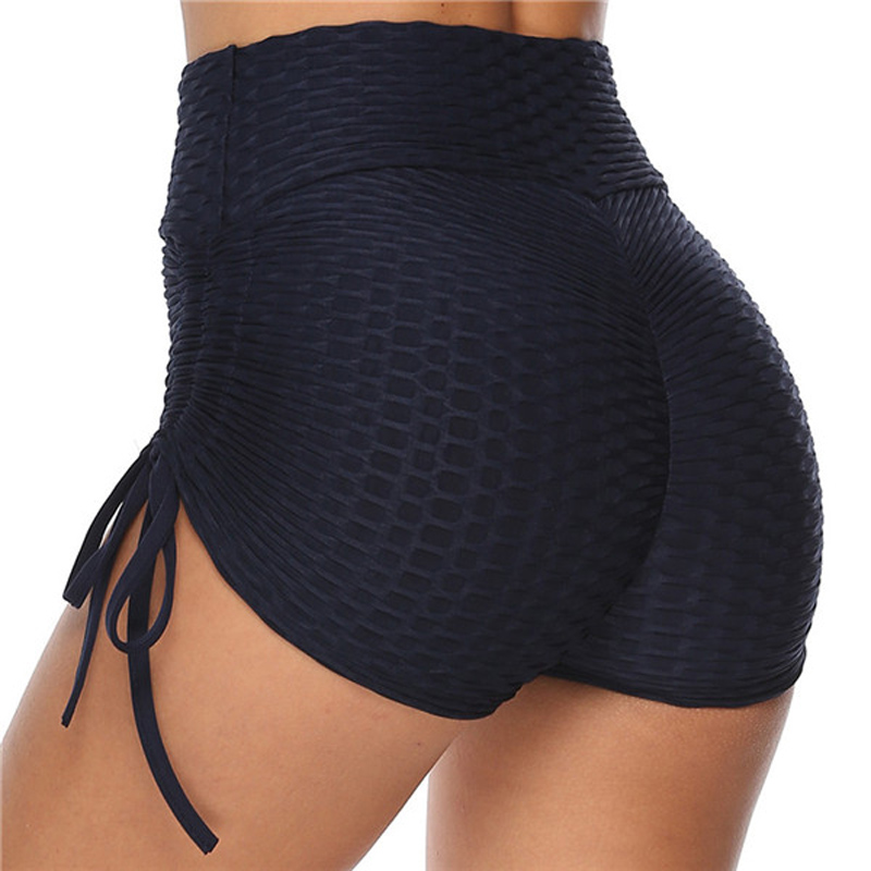 Women Yoga Hotpants Bubbles Fabric Design High Waist Solid Color Side Bow Lacing Summer Leisure Shorts Bottoming Pantalones, Black
Women Yoga Hotpants Bubbles Fabric Design High Waist Solid Color Side Bow Lacing Summer Leisure Shorts Bottoming Pantalones, Black