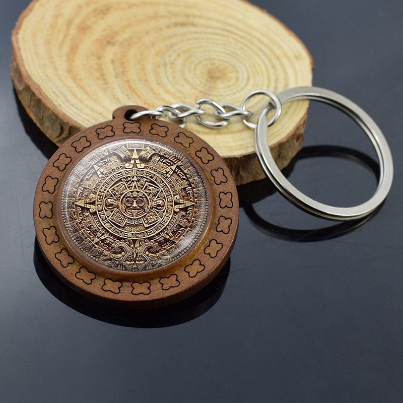 Vintage Wood Jewelry Aztec Calendar Keychains Mexican Jewelry Engraved Wooden Keychain Keyring Mayan Calendar Pendant
Vintage Wood Jewelry Aztec Calendar Keychains Mexican Jewelry Engraved Wooden Keychain Keyring Mayan Calendar Pendant