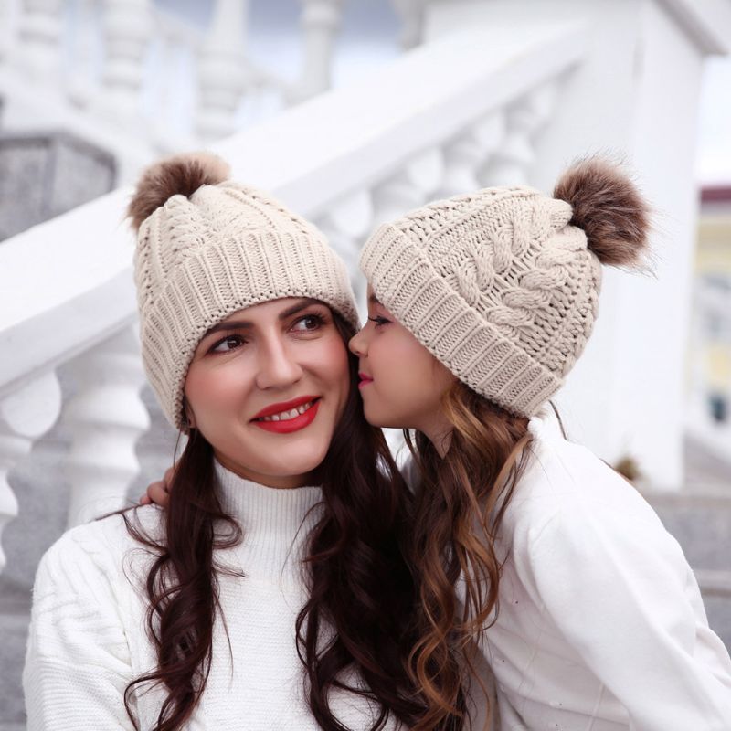 2PCS Mother&Baby Hat Family Matching Cap Winter Warmer Knit Wool Beanie Ski Cap, White
2PCS Mother&Baby Hat Family Matching Cap Winter Warmer Knit Wool Beanie Ski Cap, White