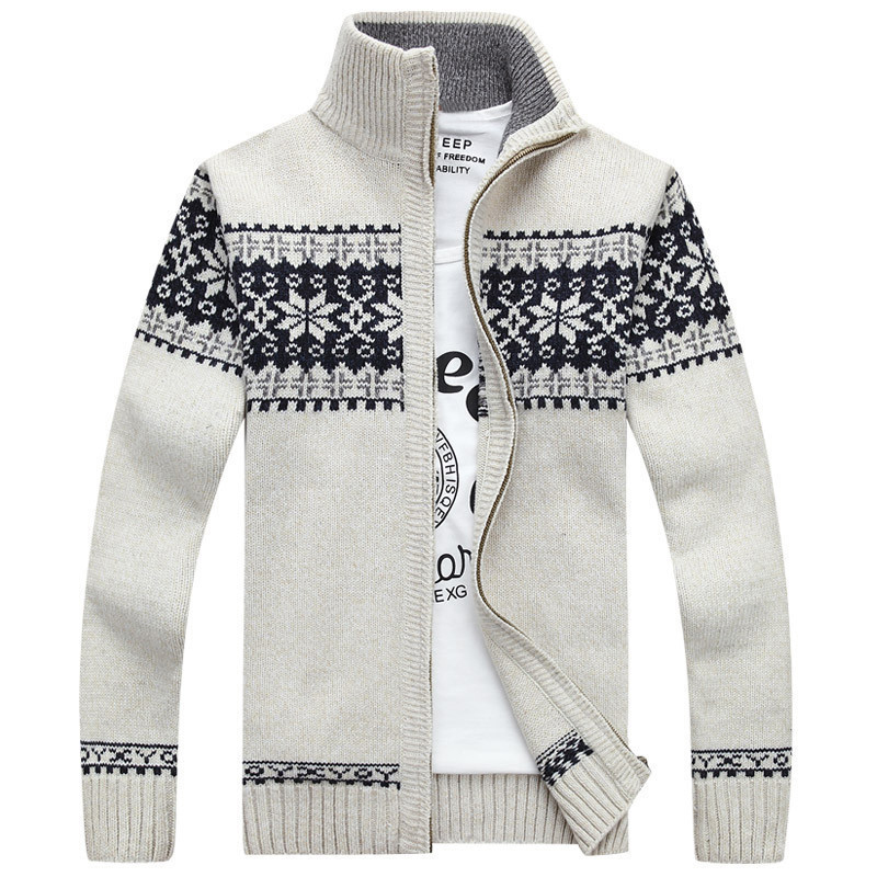 New Casual Sweater Men's Cardigan Slim Stand Collar Fashion Cardigan Men's Jacket Sweaters, Beige
New Casual Sweater Men's Cardigan Slim Stand Collar Fashion Cardigan Men's Jacket Sweaters, Beige