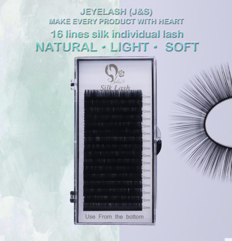 Jeyelash high quality 16 row false mink individual eyelash extension matte black 0.03 to 0.15mm natural cilios
Jeyelash high quality 16 row false mink individual eyelash extension matte black 0.03 to 0.15mm natural cilios