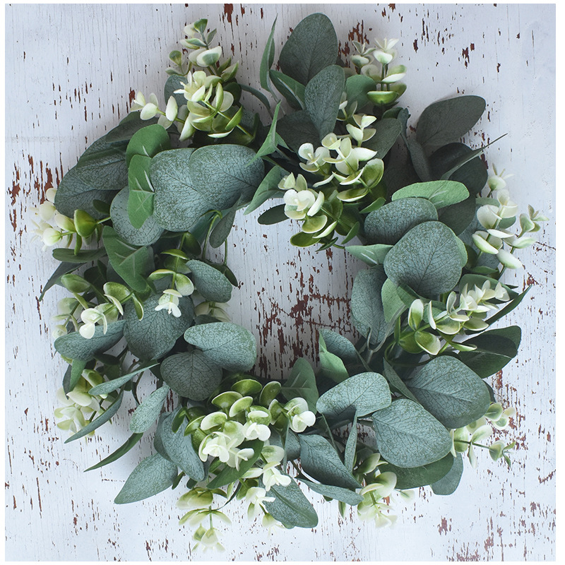 Home Garland Door Wreath Greeny Artificial Wreath Simulated Flower Eucalyptus Door Window, As pic 
Home Garland Door Wreath Greeny Artificial Wreath Simulated Flower Eucalyptus Door Window, As pic