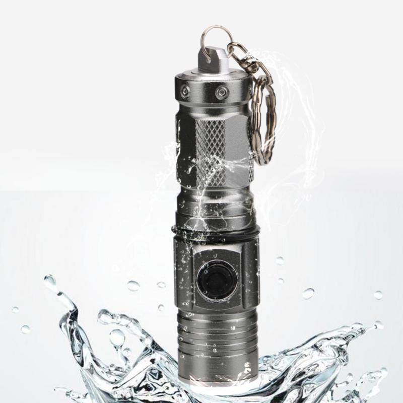 Mini Portable T6 White Light 1300LM 3 Modes with Key Ring LED Pocket Light Waterproof Rechargeable Torch Lamp
Mini Portable T6 White Light 1300LM 3 Modes with Key Ring LED Pocket Light Waterproof Rechargeable Torch Lamp