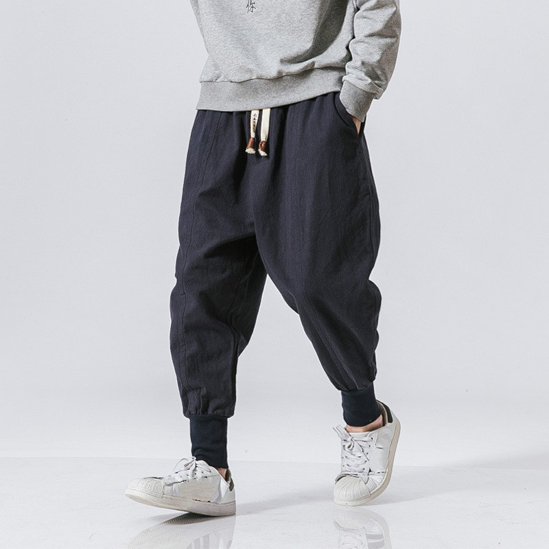 Man Harem Pants Man Pants Cotton Fashionable Casual Bottoms Loose Fit Trousers Male Streetwear Men, Black
Man Harem Pants Man Pants Cotton Fashionable Casual Bottoms Loose Fit Trousers Male Streetwear Men, Black