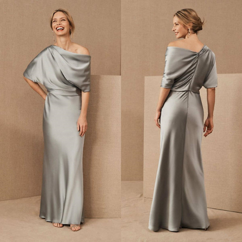 Grey Elegant Mother Of The Bride Dresses Satin Floor Length Plus Size Mother Wedding Guest Dress Custom Made Evening Gowns
Grey Elegant Mother Of The Bride Dresses Satin Floor Length Plus Size Mother Wedding Guest Dress Custom Made Evening Gowns